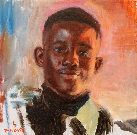 Portrait in Orange Light